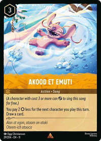 Akood Et Emuti - Winterspell (11) #29/204 - Rare Disney Lorcana Trading Card