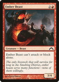 Ember Beast - Gatecrash (GTC) #89 - Common Magic: The Gathering Trading Card