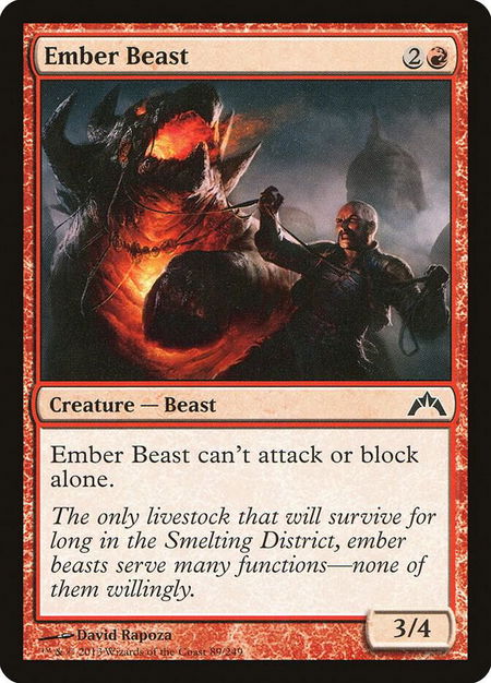 Ember Beast - Gatecrash Magic: The Gathering trading card