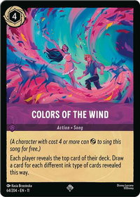 Colors of the Wind - Winterspell (11) #64/204 - Super Rare Disney Lorcana Trading Card