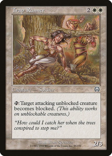 Trap Runner trading card from Mercadian Masques Trap Runner - Mercadian Masques Magic: The Gathering trading card
