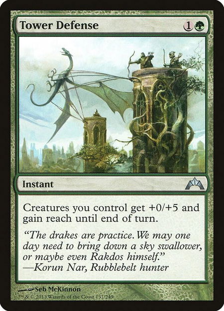 Tower Defense - Gatecrash Magic: The Gathering trading card