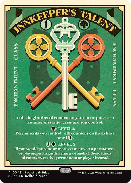 Innkeeper's Talent trading card from Secret Lair Showdown Innkeeper's Talent - Secret Lair Showdown Magic: The Gathering trading card