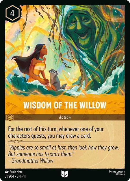 Wisdom of the Willow - Winterspell Disney Lorcana trading card