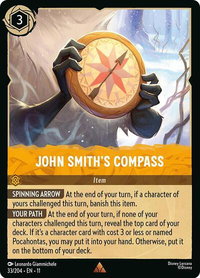 John Smith's Compass - Winterspell (11) #33/204 - Rare Disney Lorcana Trading Card