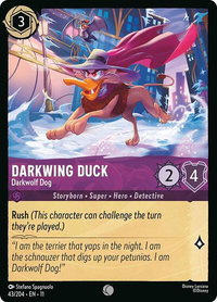 Darkwing Duck - Darkwolf Dog - Winterspell (11) #43/204 - Common Disney Lorcana Trading Card