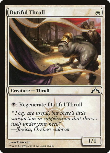 Dutiful Thrull - Gatecrash Magic: The Gathering trading card