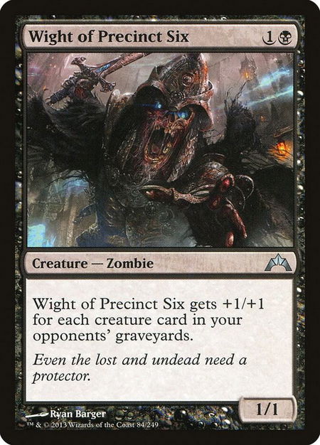 Wight of Precinct Six - Gatecrash Magic: The Gathering trading card