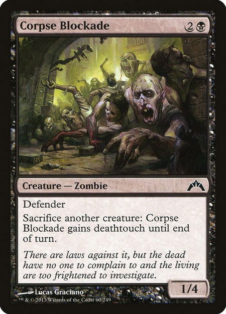 Corpse Blockade - Gatecrash Magic: The Gathering trading card