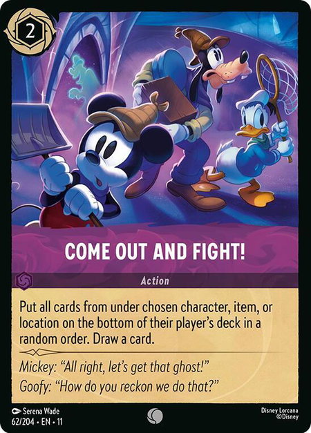 Come Out and Fight! - Winterspell Disney Lorcana trading card