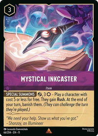 Mystical Inkcaster - Winterspell (11) #66/204 - Rare Disney Lorcana Trading Card