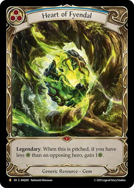 Heart of Fyendal - Compendium of Rathe - Antiquity Pack Flesh and Blood trading card