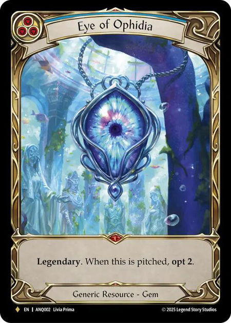Eye of Ophidia - Compendium of Rathe - Antiquity Pack Flesh and Blood trading card