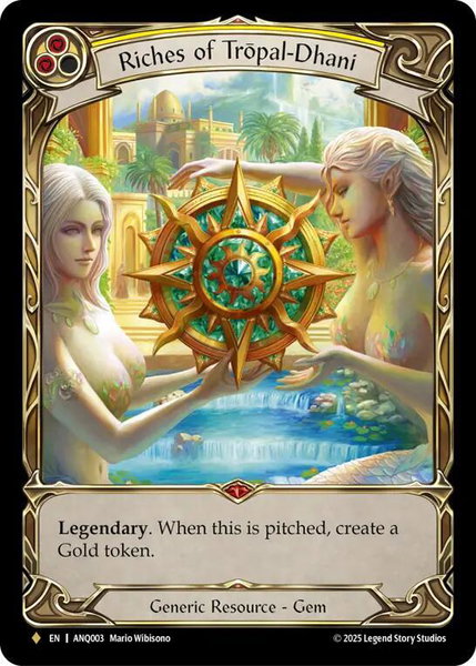 Riches of Tropal-Dhani - Compendium of Rathe - Antiquity Pack Flesh and Blood trading card