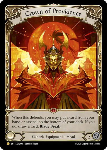 Crown of Providence - Compendium of Rathe - Antiquity Pack Flesh and Blood trading card