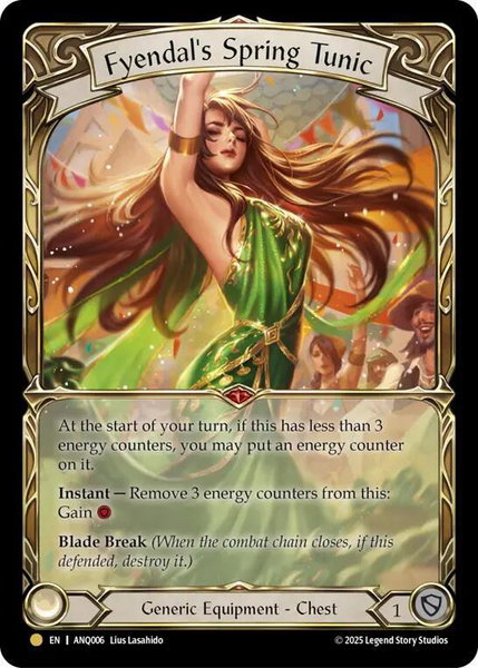 Fyendal's Spring Tunic - Compendium of Rathe - Antiquity Pack Flesh and Blood trading card