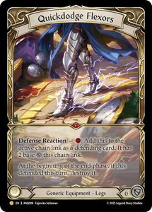 Quickdodge Flexors - Compendium of Rathe - Antiquity Pack (ANQ) #ANQ008 - Legendary Flesh and Blood Trading Card