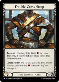 Double Cross Strap - Compendium of Rathe (PEN) #PEN031 - Rare Flesh and Blood Trading Card