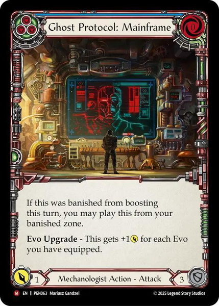 Ghost Protocol: Mainframe trading card from Compendium of Rathe Ghost Protocol: Mainframe - Compendium of Rathe Flesh and Blood trading card