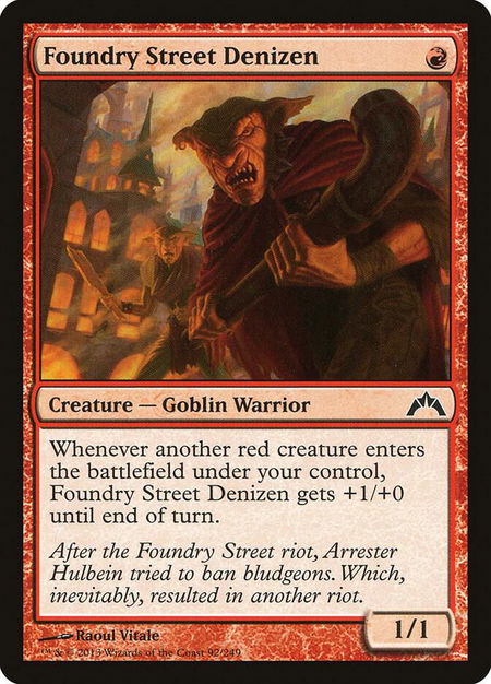 Foundry Street Denizen - Gatecrash Magic: The Gathering trading card