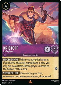 Kristoff - Icy Explorer - Winterspell (11) #51/204 - Rare Disney Lorcana Trading Card