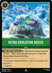 Retro Evolution Device - Winterspell (11) #100/204 - Rare Disney Lorcana Trading Card