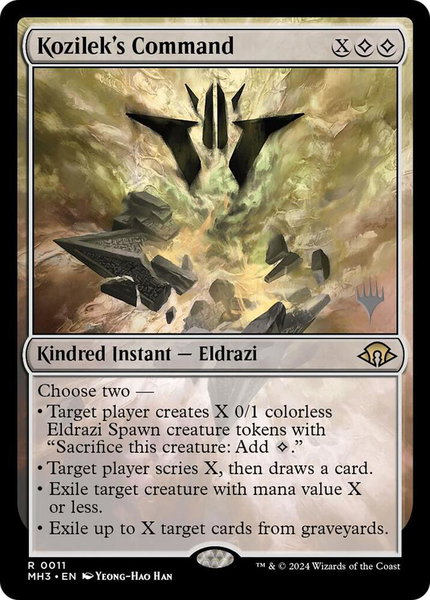 Kozilek's Command trading card from Promo Pack: Lorwyn Eclipsed Kozilek's Command - Promo Pack: Lorwyn Eclipsed Magic: The Gathering trading card