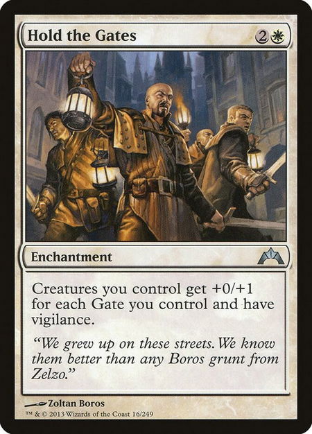 Hold the Gates - Gatecrash Magic: The Gathering trading card