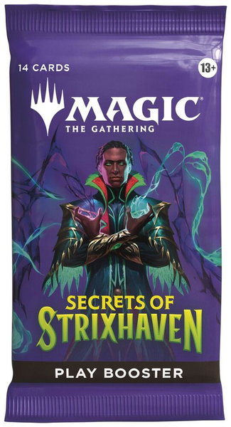 Secrets of Strixhaven - Play Booster Pack trading card from Secrets of Strixhaven Secrets of Strixhaven - Play Booster Pack - Secrets of Strixhaven Magic: The Gathering trading card
