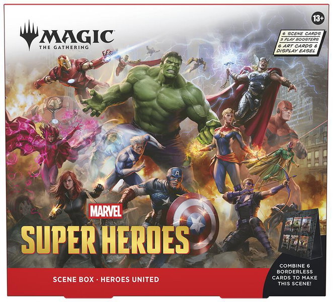 Marvel Super Heroes Scene Box - Heroes United trading card from Marvel Super Heroes Marvel Super Heroes Scene Box - Heroes United - Marvel Super Heroes Magic: The Gathering trading card