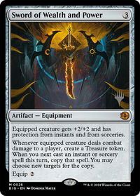 Sword of Wealth and Power - Promo Pack: Lorwyn Eclipsed (PPECL) #26 - Mythic Magic: The Gathering Trading Card