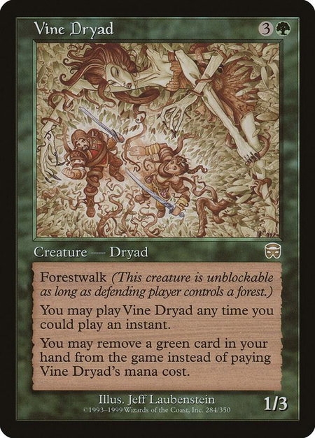 Vine Dryad - Mercadian Masques Magic: The Gathering trading card