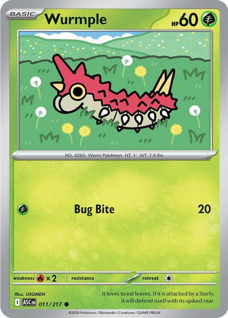Wurmple - ME: Ascended Heroes Pokémon trading card