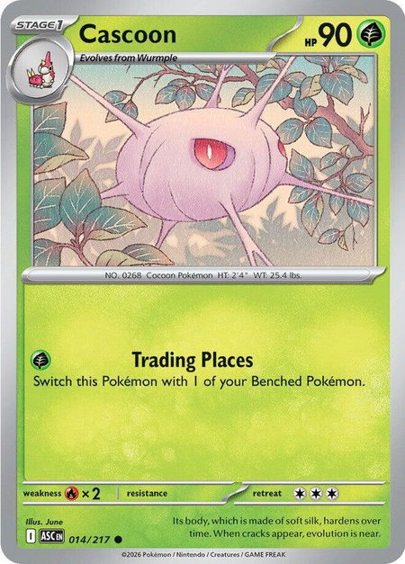 Cascoon - ME: Ascended Heroes Pokémon trading card