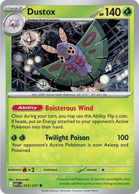 Dustox - 015/217 - ME: Ascended Heroes (ASC) #015/217 - Uncommon Pokémon Trading Card