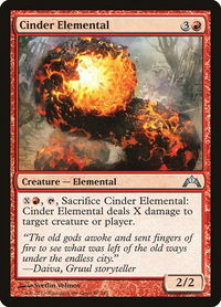 Cinder Elemental - Gatecrash (GTC) #87 - Uncommon Magic: The Gathering Trading Card