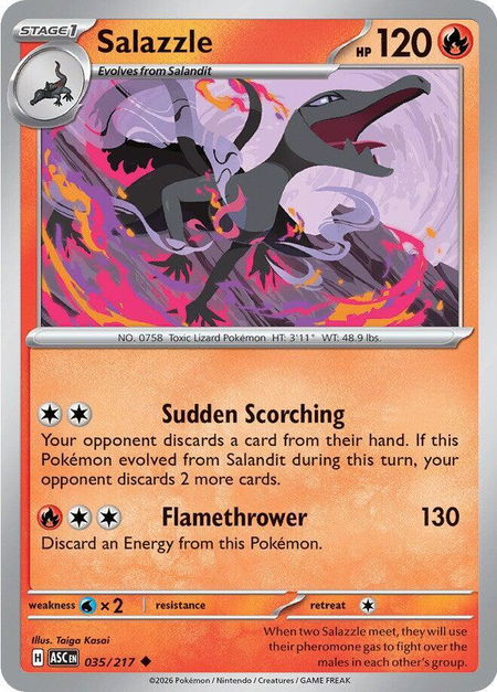 Salazzle - 035/217 - ME: Ascended Heroes Pokémon trading card