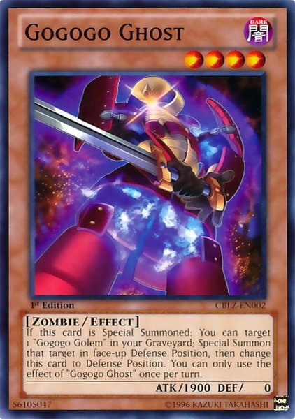 Gogogo Ghost trading card from Cosmo Blazer Gogogo Ghost - Cosmo Blazer YuGiOh trading card