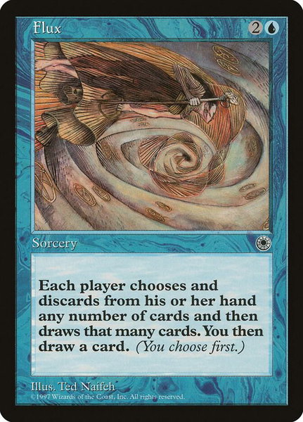 Flux trading card from Portal Flux - Portal Magic: The Gathering trading card