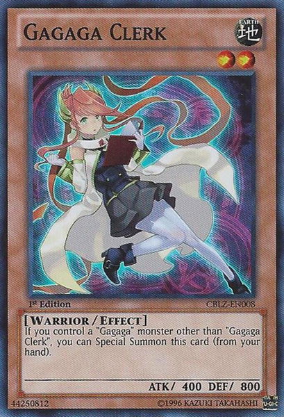 Gagaga Clerk trading card from Cosmo Blazer Gagaga Clerk - Cosmo Blazer YuGiOh trading card