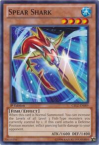 Spear Shark - Cosmo Blazer YuGiOh trading card