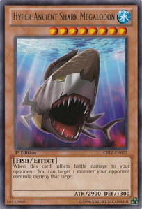 Hyper-Ancient Shark Megalodon - Cosmo Blazer (CBLZ) #CBLZ-EN012 - Rare YuGiOh Trading Card