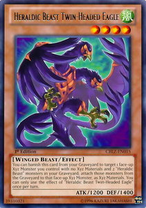 Heraldic Beast Twin-Headed Eagle - Cosmo Blazer (CBLZ) #CBLZ-EN015 - Rare YuGiOh Trading Card