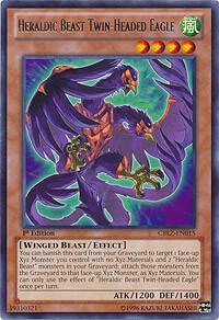 Heraldic Beast Twin-Headed Eagle - Cosmo Blazer YuGiOh trading card