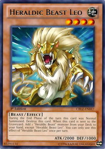 Heraldic Beast Leo - Cosmo Blazer (CBLZ) #CBLZ-EN017 - Rare YuGiOh Trading Card