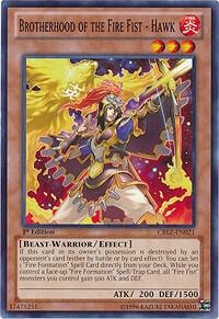 Brotherhood of the Fire Fist - Hawk - Cosmo Blazer YuGiOh trading card