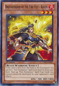Brotherhood of the Fire Fist - Raven - Cosmo Blazer (CBLZ) #CBLZ-EN022 - Common / Short Print YuGiOh Trading Card