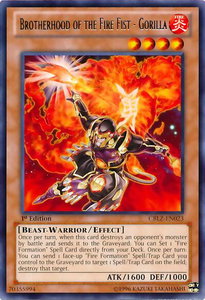 Brotherhood of the Fire Fist - Gorilla - Cosmo Blazer (CBLZ) #CBLZ-EN023 - Rare YuGiOh Trading Card
