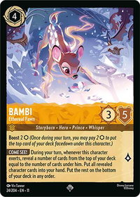 Bambi - Ethereal Fawn - Winterspell (11) #24/204 - Super Rare Disney Lorcana Trading Card