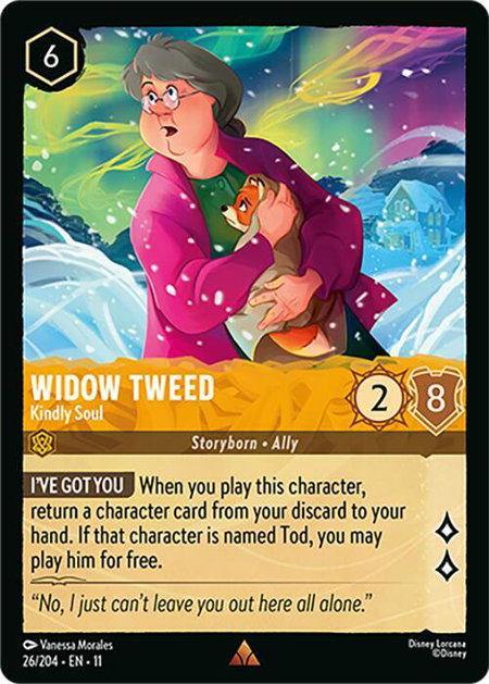 Widow Tweed - Kindly Soul - Winterspell Disney Lorcana trading card